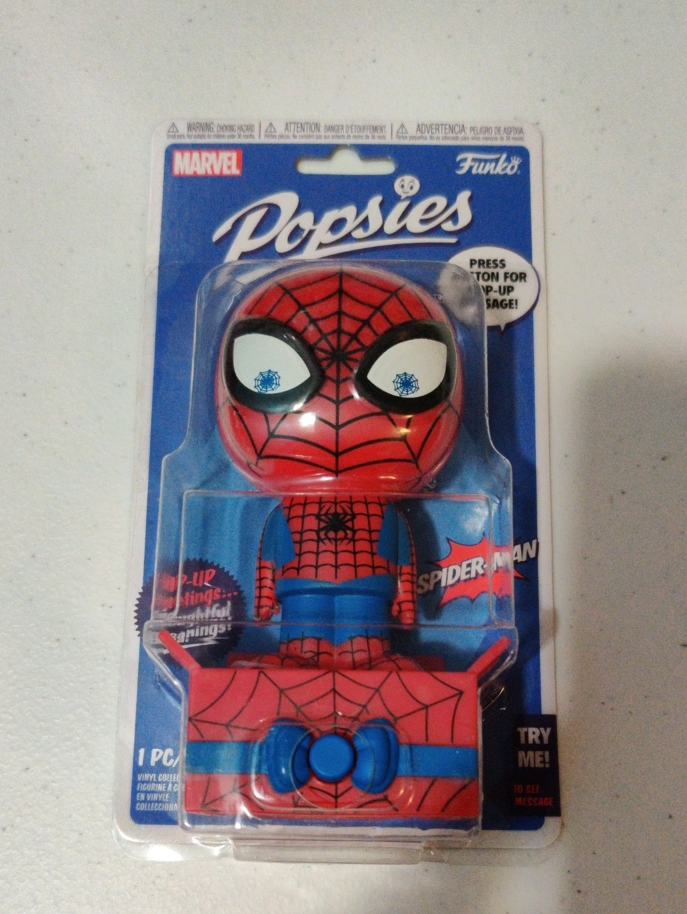 Marvel Popsies Spider-Man Figure - Red & Blue